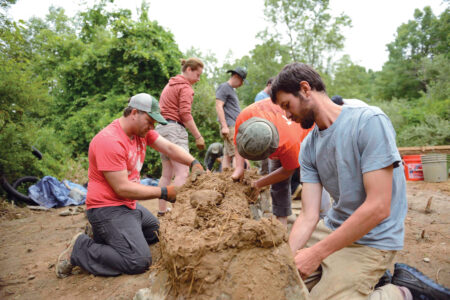 People Build Cob House